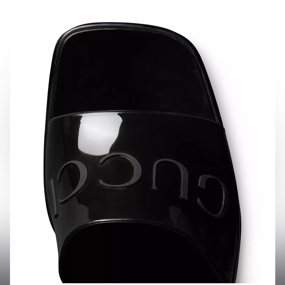 Gucci Platform Block Heel Slide Sandals - image 6